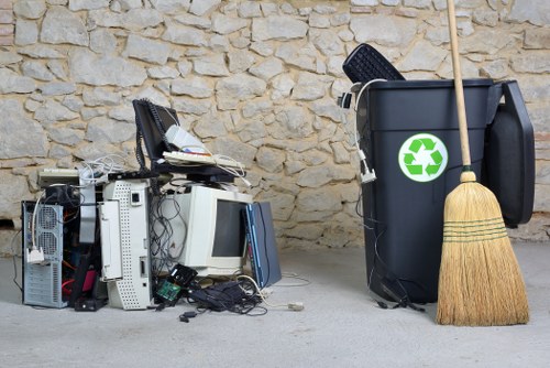 Waste collection vehicles in Palmers Green
