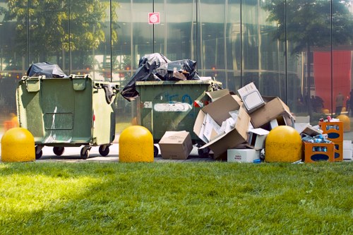 Team handling commercial waste removal
