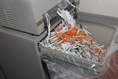 Team completing final checks before commercial waste collection